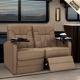 Qualitex De Leon RV Loveseat Power Recliner