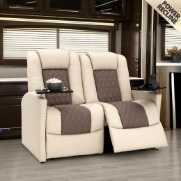 Qualitex Monument RV Loveseat Power Recliner