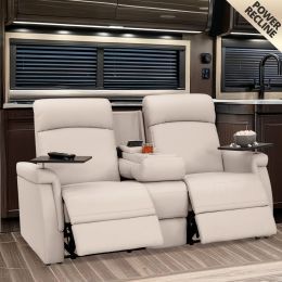 Qualitex Odyssey RV Double Power Recliner Sofa