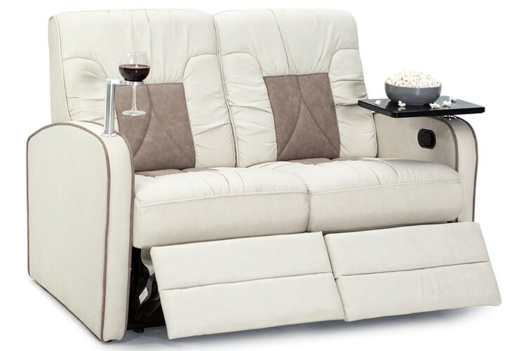 Reclining loveseat outlet for camper